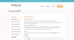 Desktop Screenshot of api.zopim.com