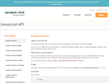 Tablet Screenshot of api.zopim.com